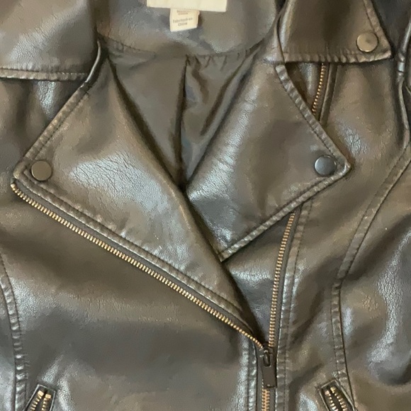 Noisy May Faux Leather Jacket | Size S | Black Leather Jacket | Coated Jacket - Picture 11 of 13